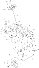 Page G Diagram and Parts List for 13A3761G700 2005 Yard Machines Lawn Tractor